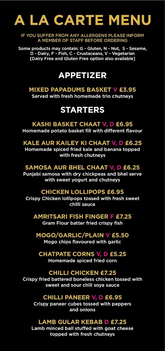 Kashi Indian Dining and Bar Photo Menu 7