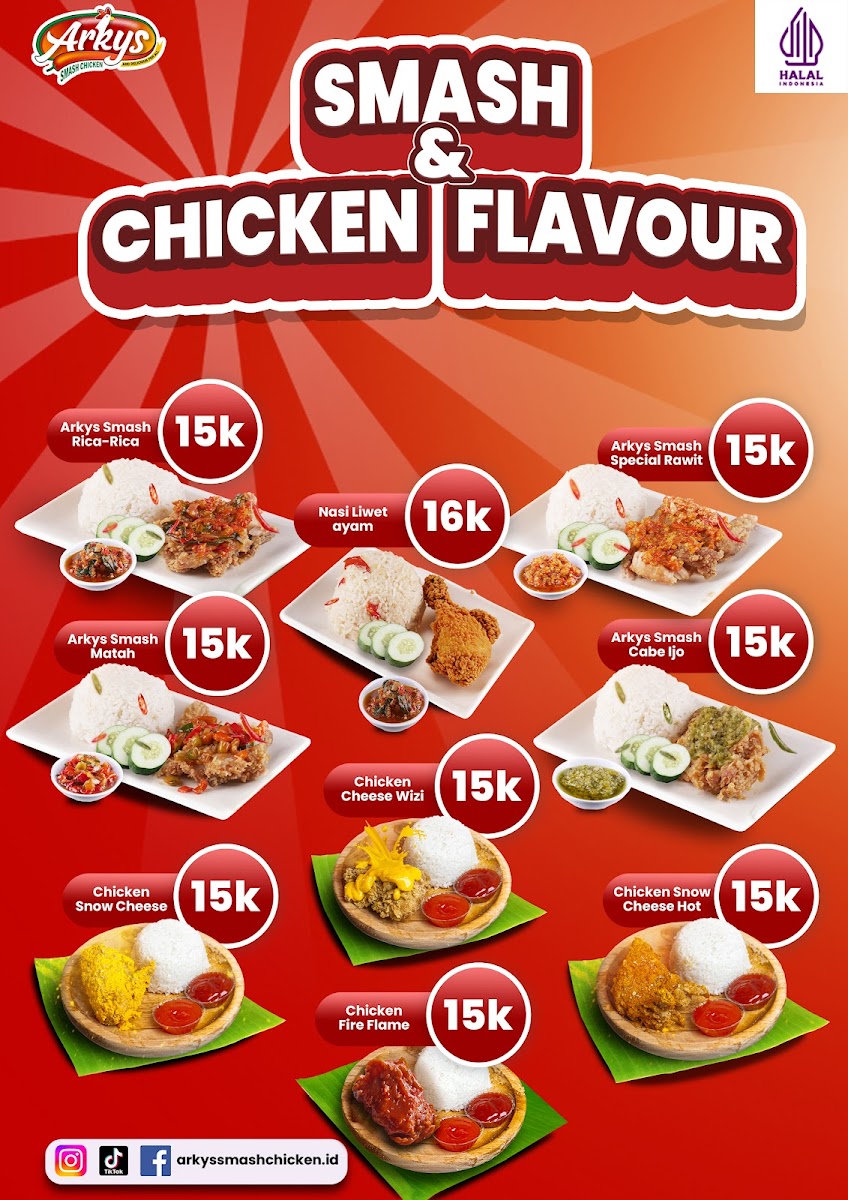 Arkys Smash Chicken Loa Duri Photo Menu 3