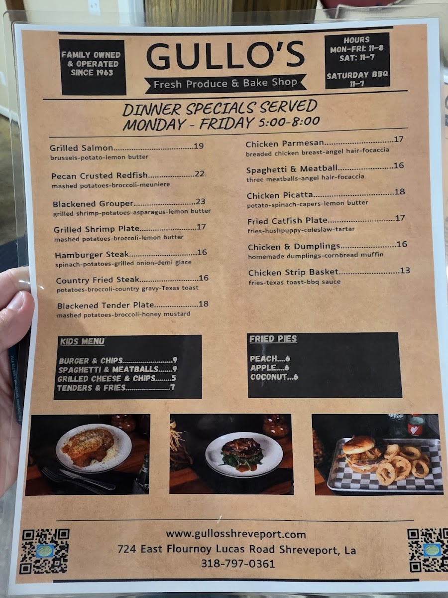 Gullos Fresh Produce Photo Menu 1