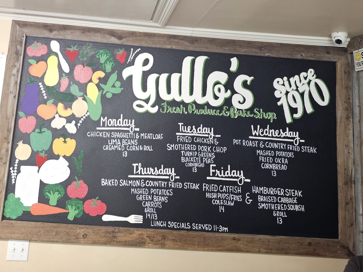 Gullos Fresh Produce Photo Menu 3