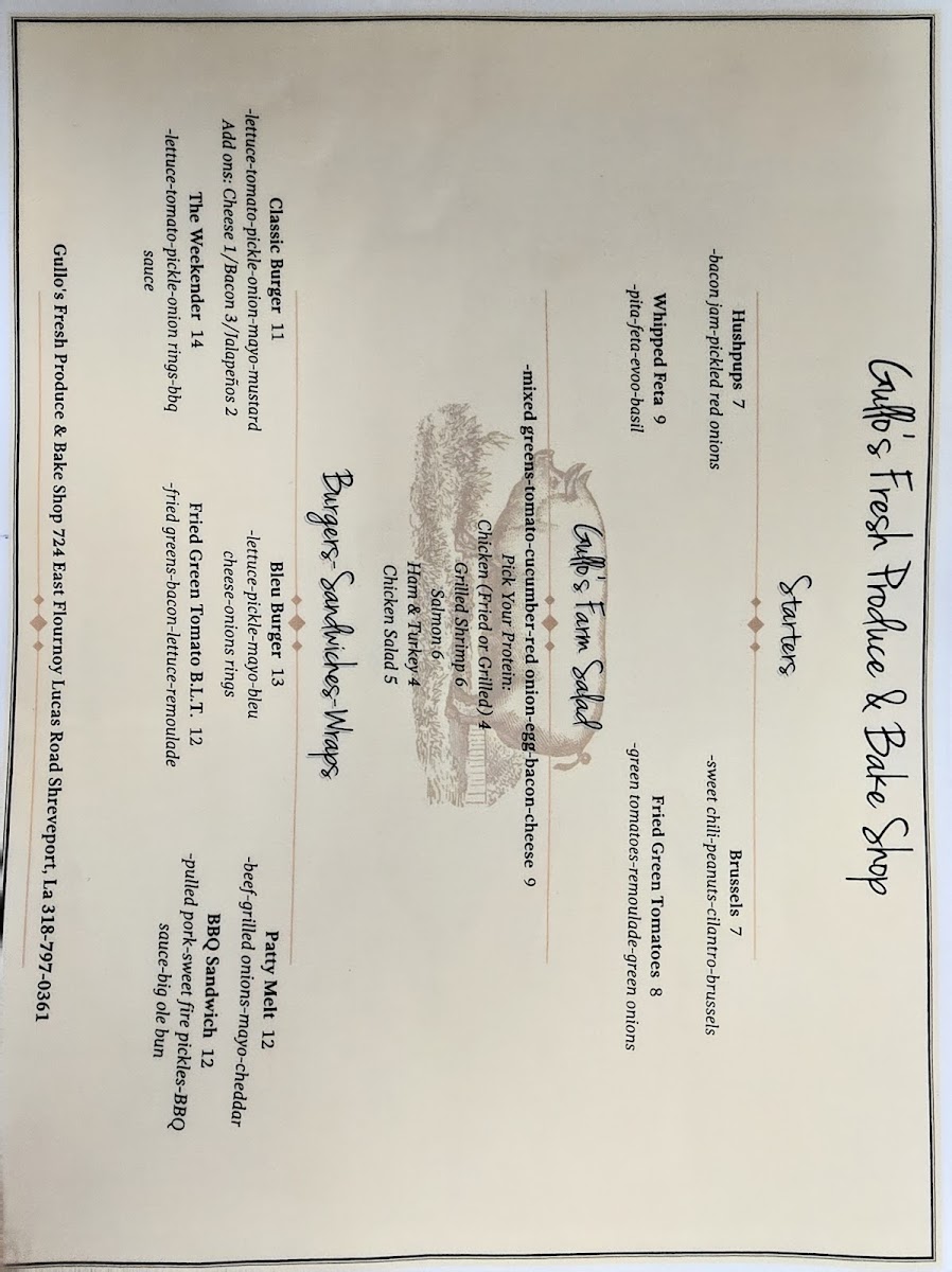 Gullos Fresh Produce Photo Menu 8