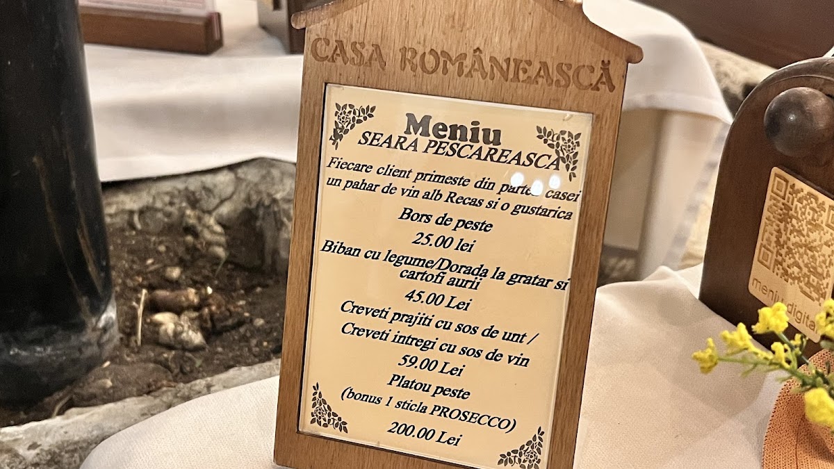 Restaurant Casa Romaneasca Photo Menu 1