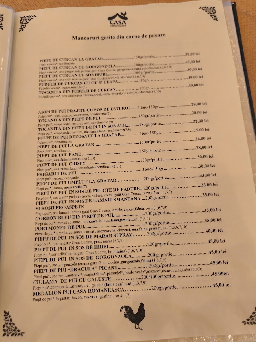 Restaurant Casa Romaneasca Photo Menu 5