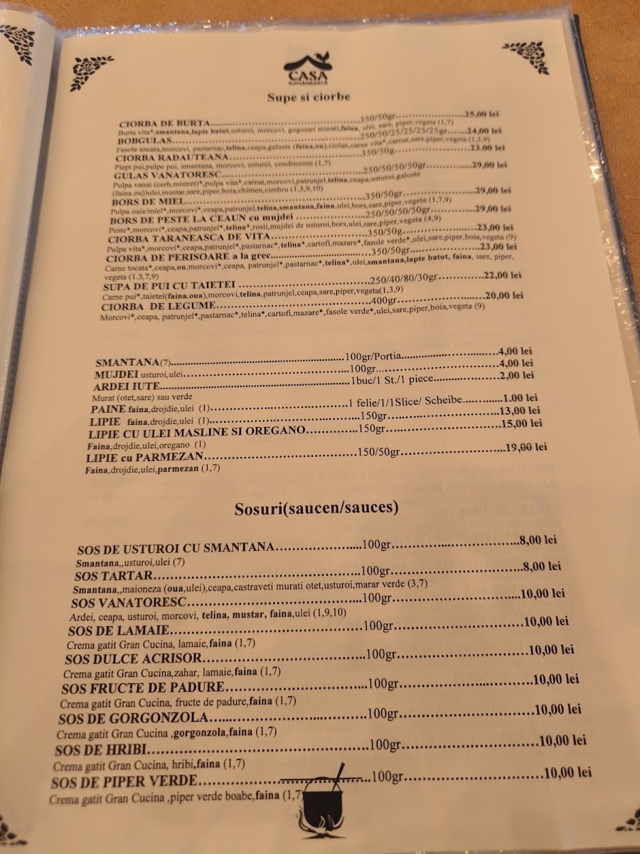 Restaurant Casa Romaneasca Photo Menu 6
