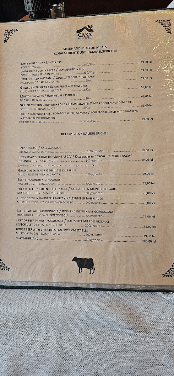 Restaurant Casa Romaneasca Photo Menu 8