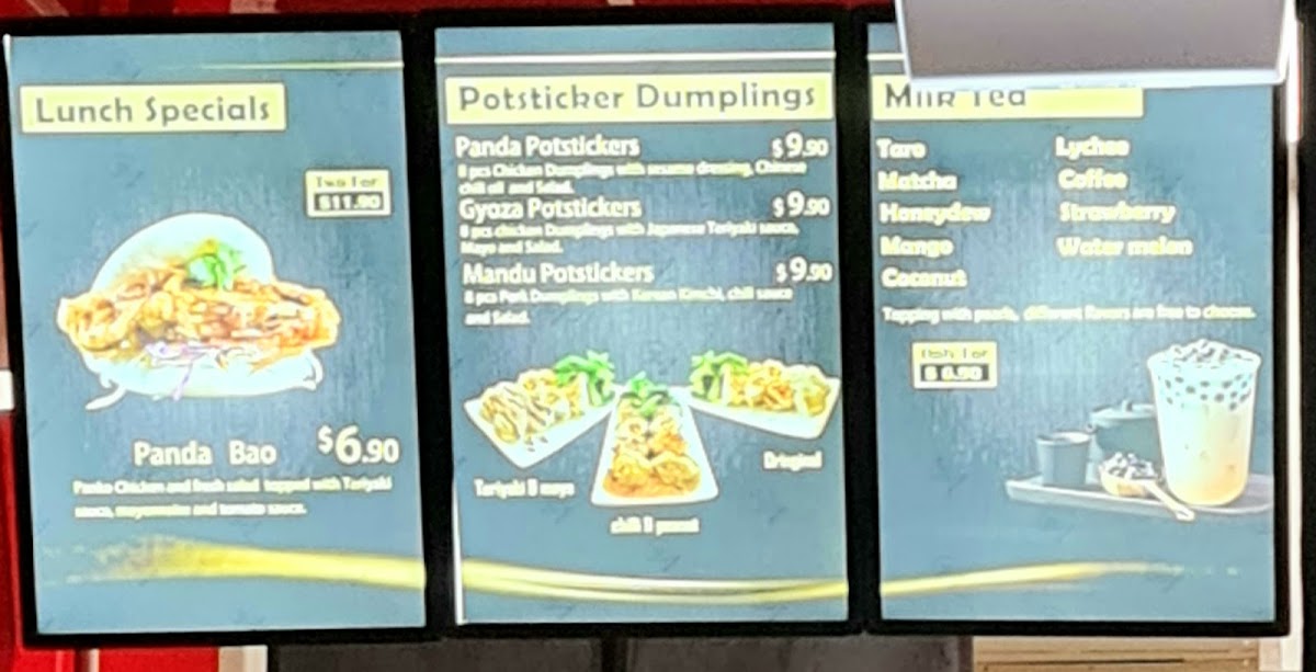 Panda Paw Eatery Photo Menu 2