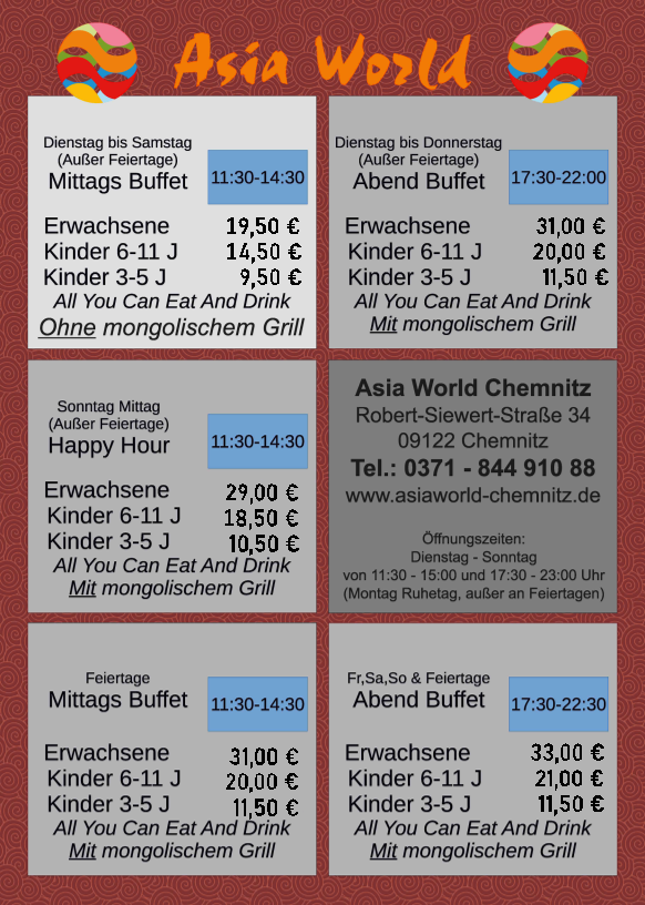 Chinarestaurant Asiaworld Chemnitz Photo Menu 2