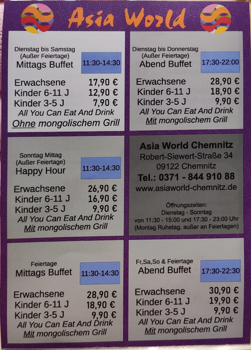 Chinarestaurant Asiaworld Chemnitz Photo Menu 4