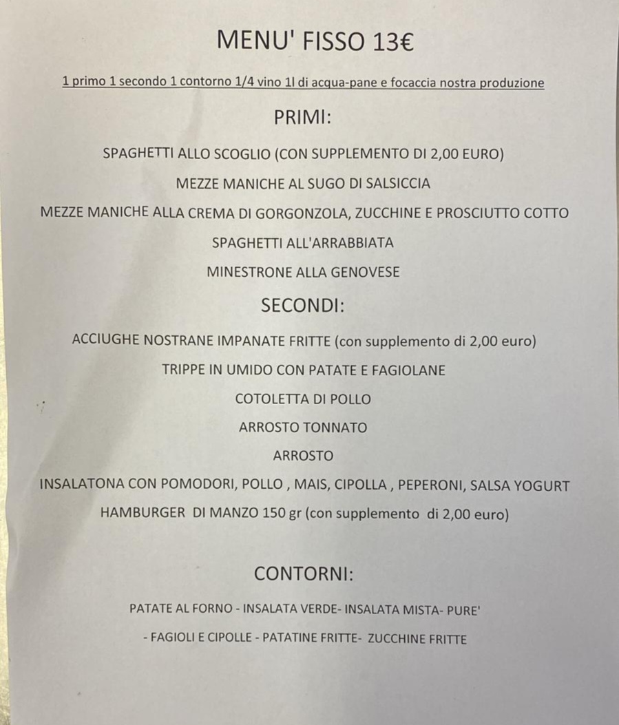 Trattoria La Rosata Photo Menu 4