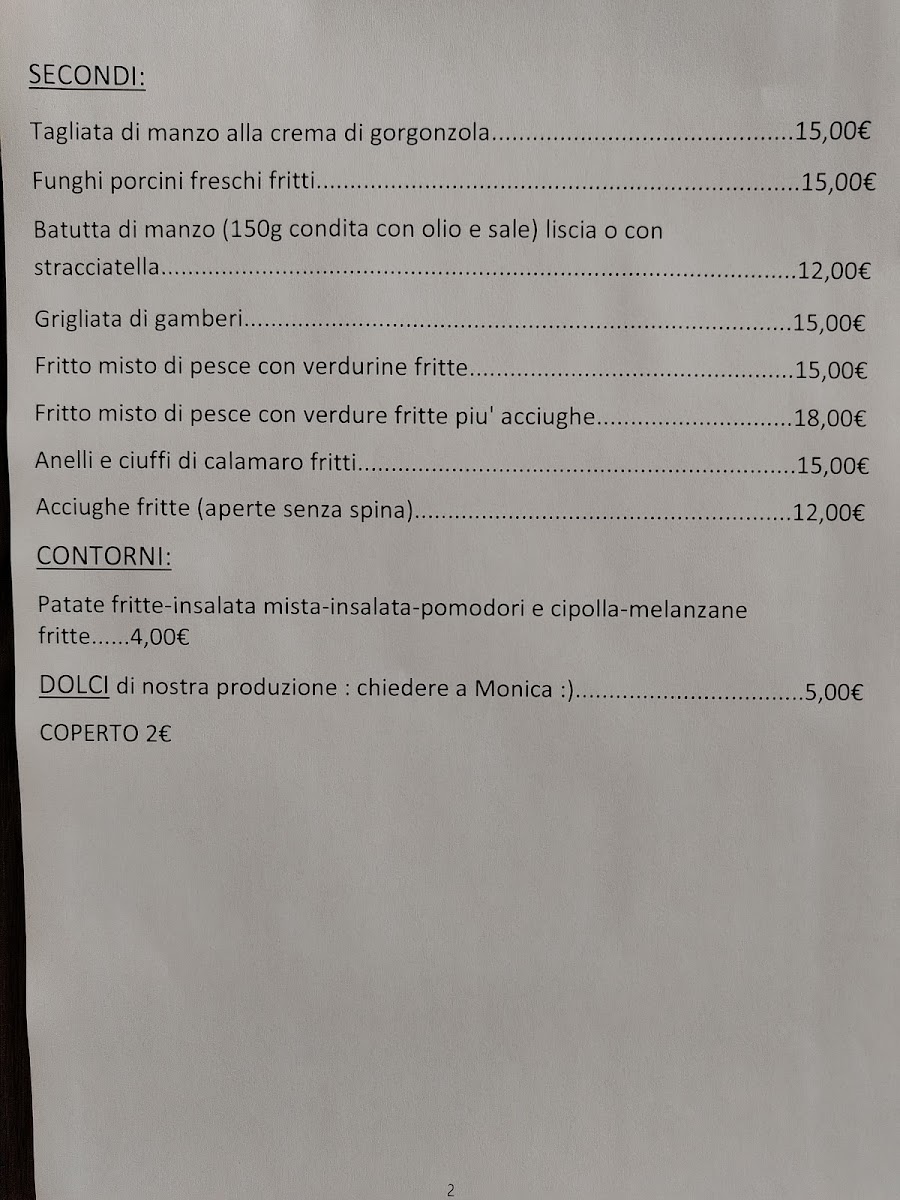 Trattoria La Rosata Photo Menu 5