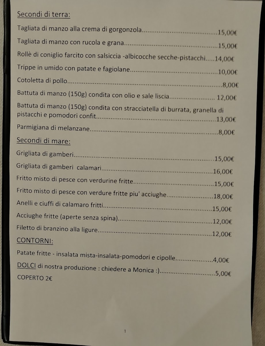 Trattoria La Rosata Photo Menu 6