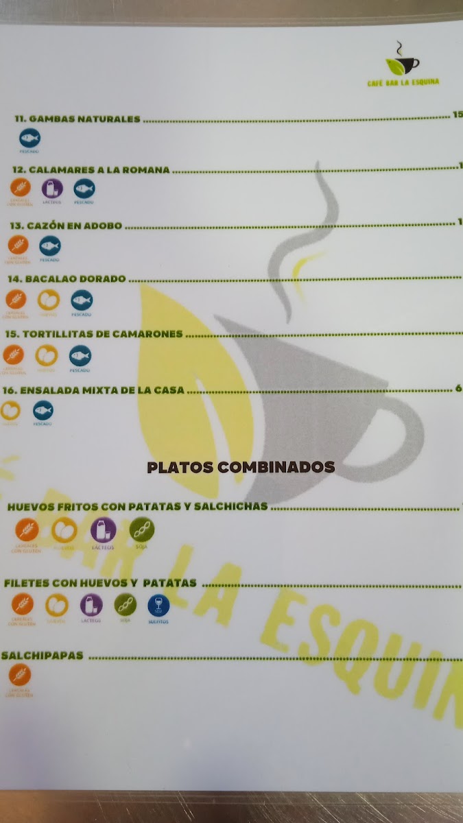 CAFÉ BAR LA ESQUINA DE PLACI Photo Menu 7