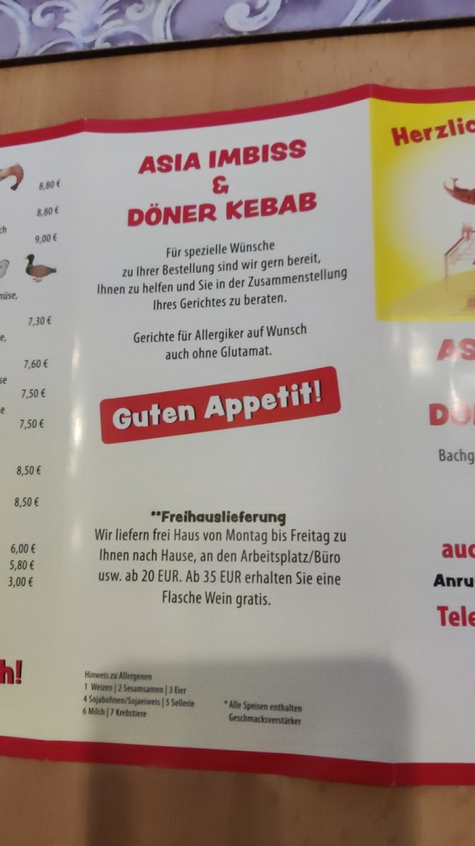 ASIA IMBISS & DONER KEBAB Photo Menu 9