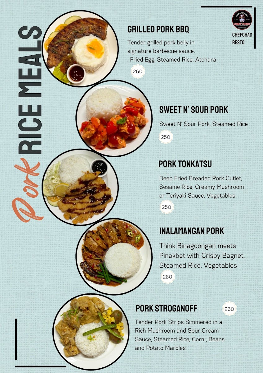 Chef Chad Restaurant Photo Menu 4