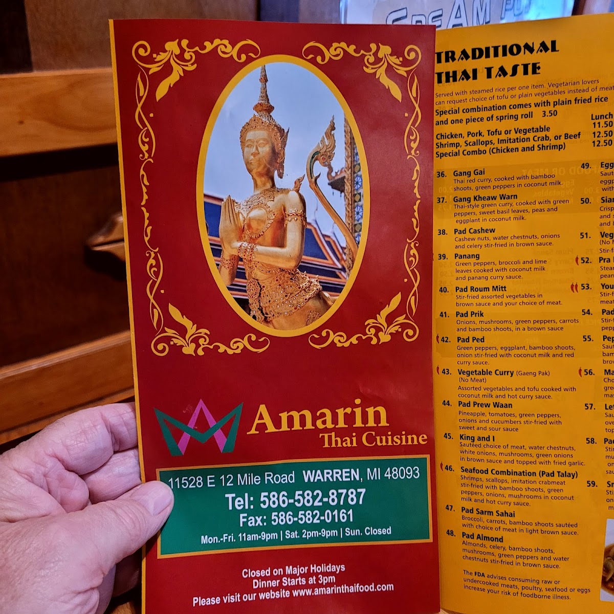 Amarin Thai Cuisine Photo Menu 4