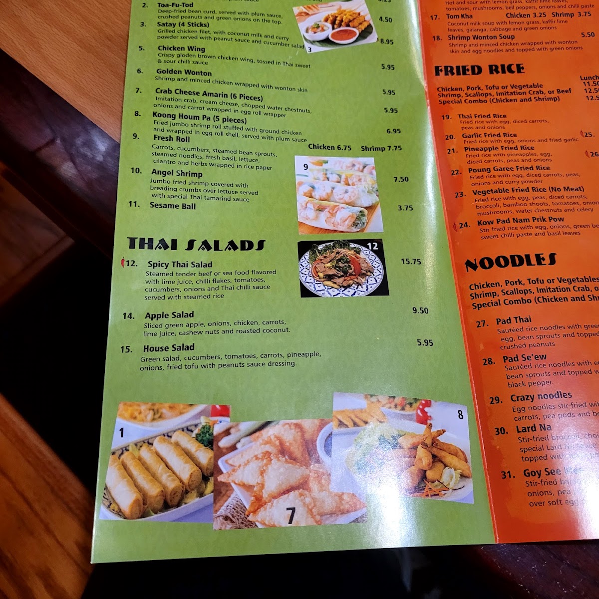 Amarin Thai Cuisine Photo Menu 9