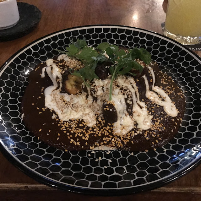 Enchiladas de Mole Pollo And Pollo A la Parilla