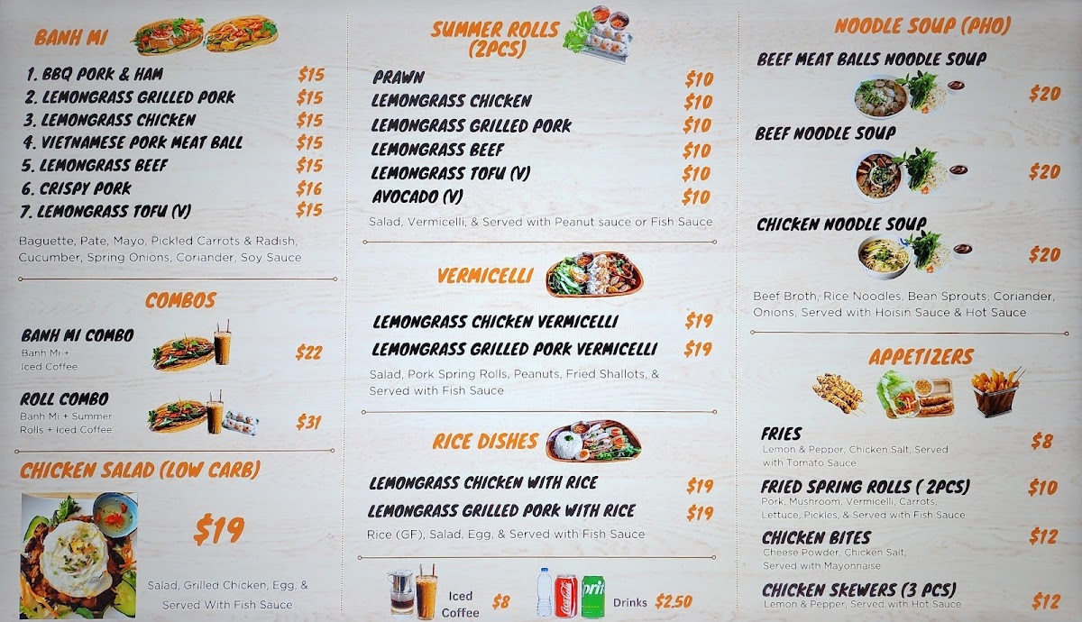 Banh Mi 77 Karangahape Road Photo Menu 2