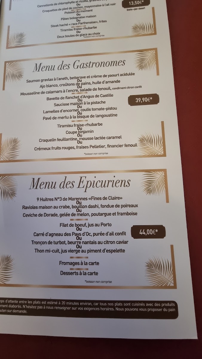 Restaurant Le Binjamin Photo Menu 6