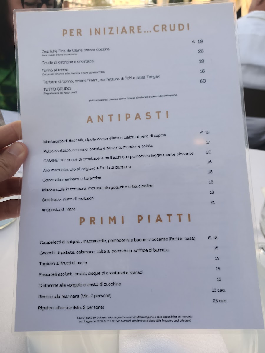 Ristorante Marittimo Dalla Betta Photo Menu 1