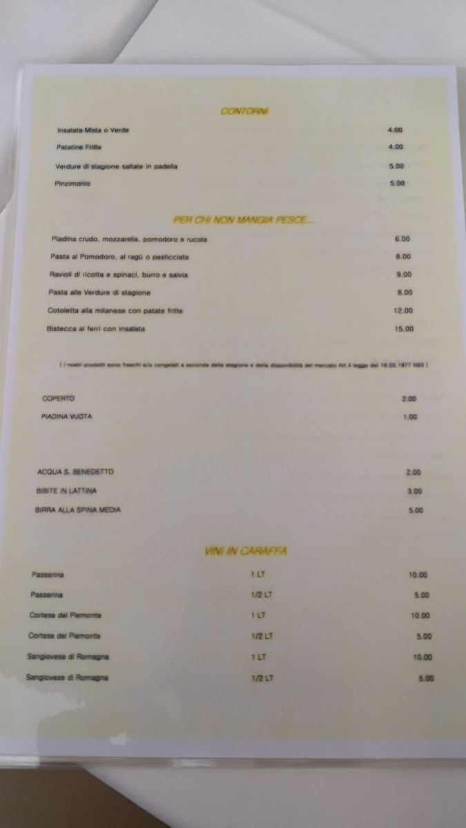 Ristorante Marittimo Dalla Betta Photo Menu 6