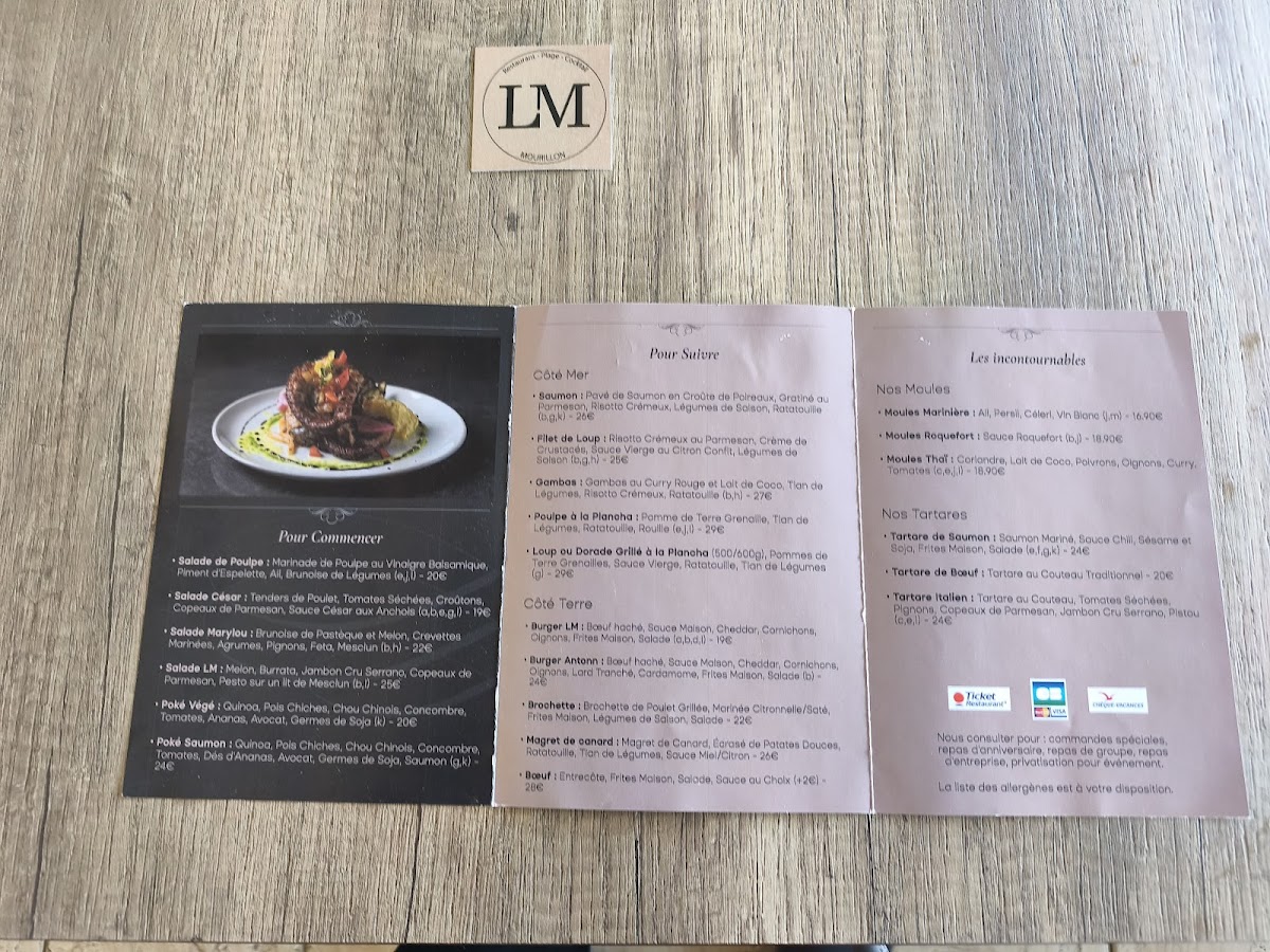 LM Mourillon (la Marguerite) Photo Menu 1