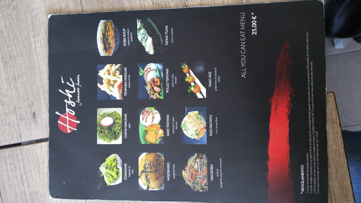 Hoshi Japanese Fusion Photo Menu 3