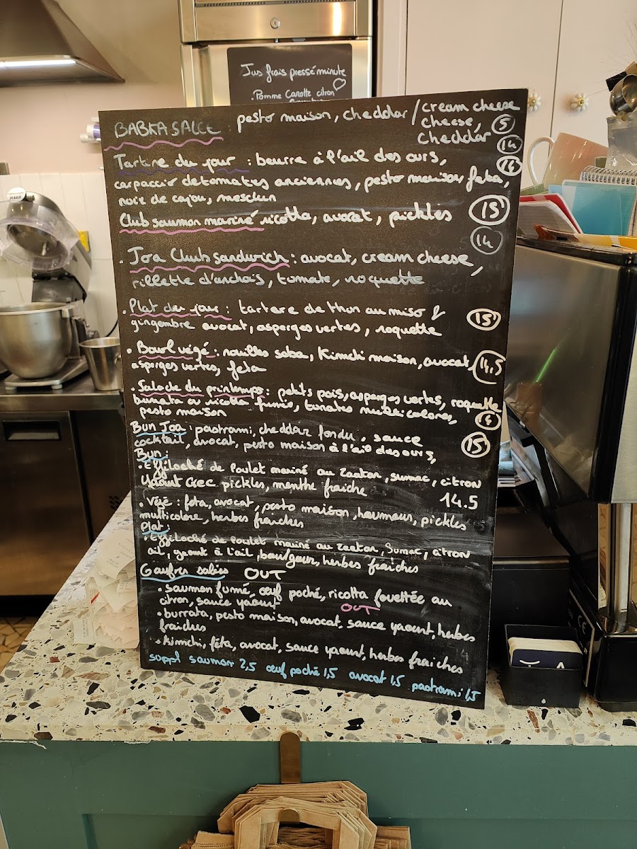 JOA - Café et Cantine Gourmande Photo Menu 1