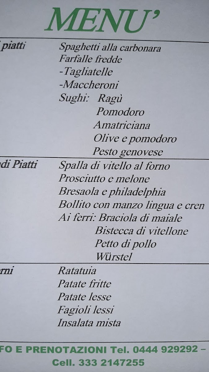 Trattoria Laghetto Photo Menu 5