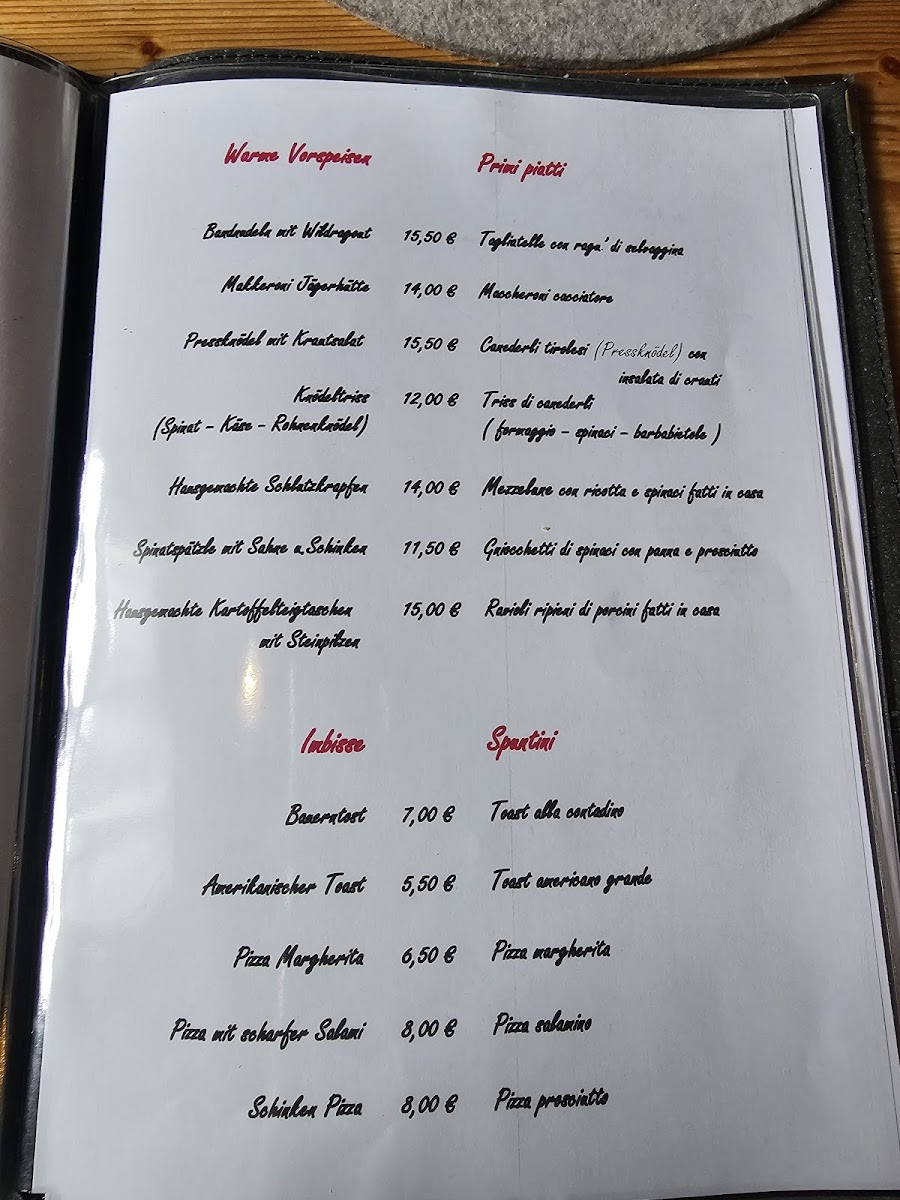 Baita del cacciatore Photo Menu 7