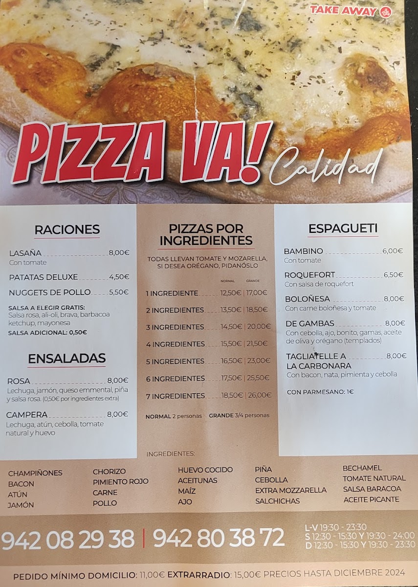 Restaurante Pizza Va Photo Menu 4