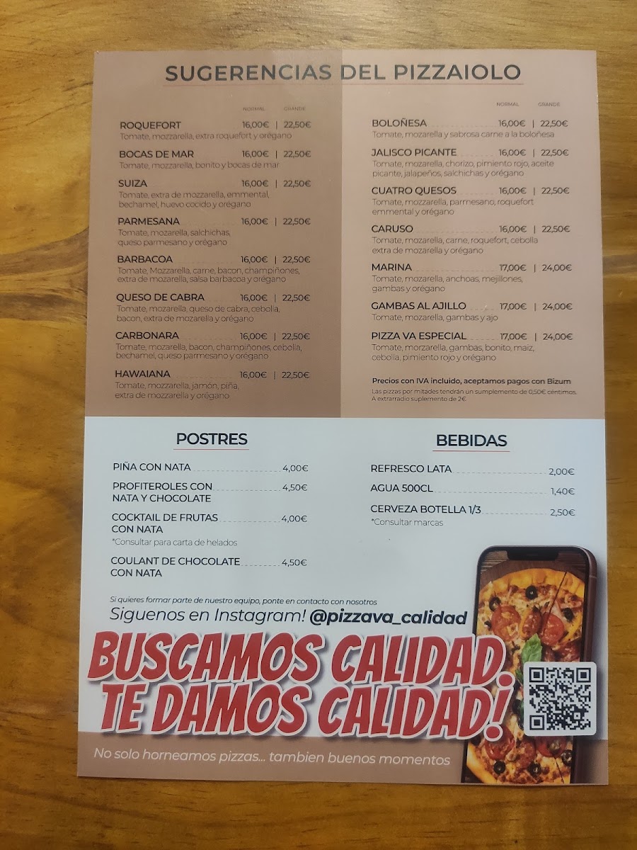Restaurante Pizza Va Photo Menu 6