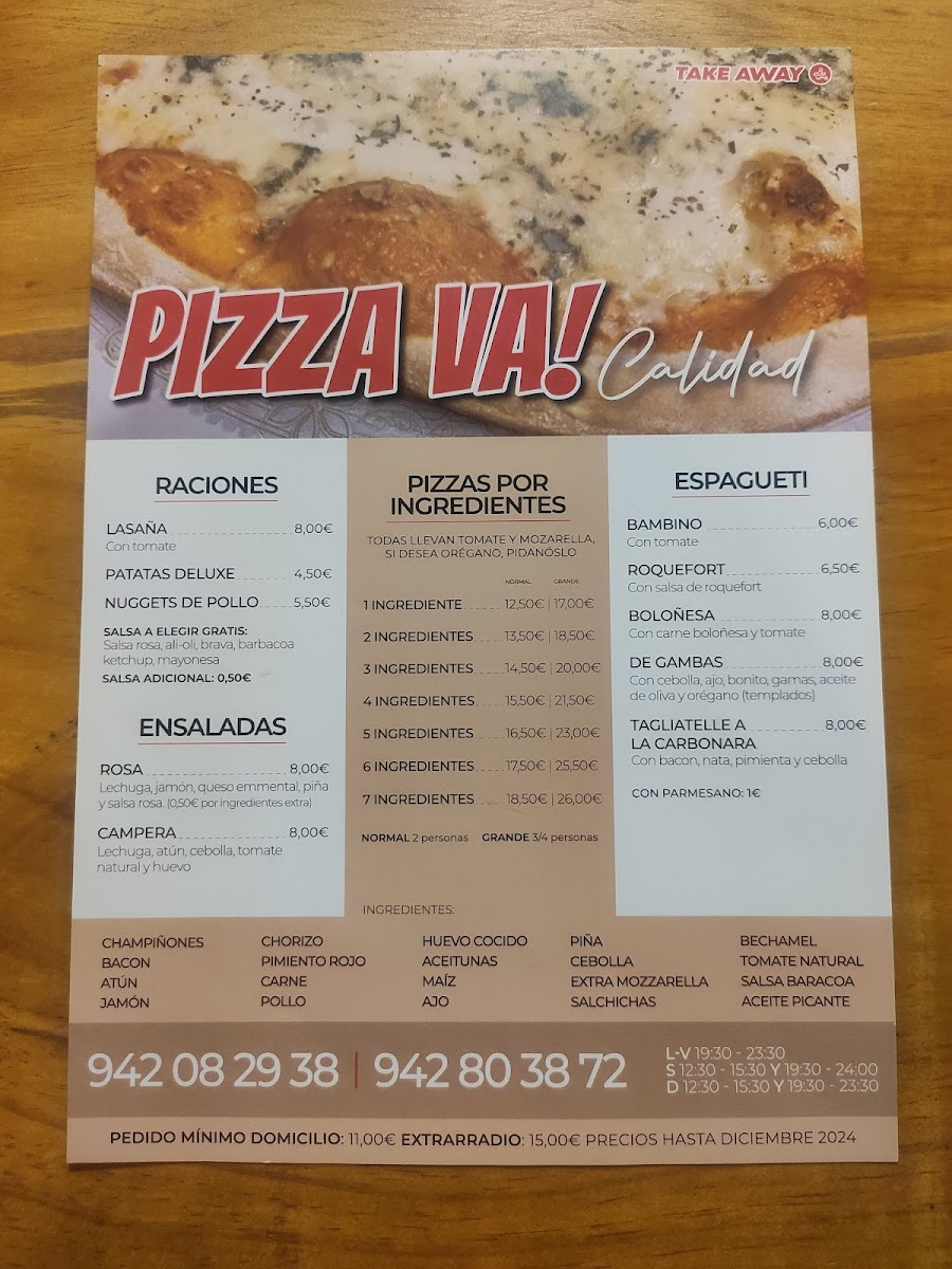 Restaurante Pizza Va Photo Menu 8