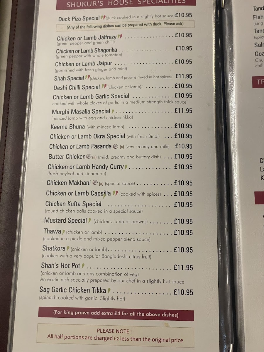 Shukurs Brasserie Photo Menu 3