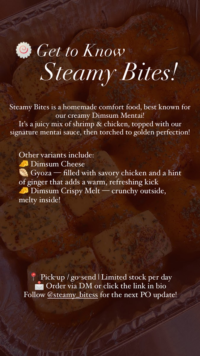 Steamy Bites House Photo Menu 1