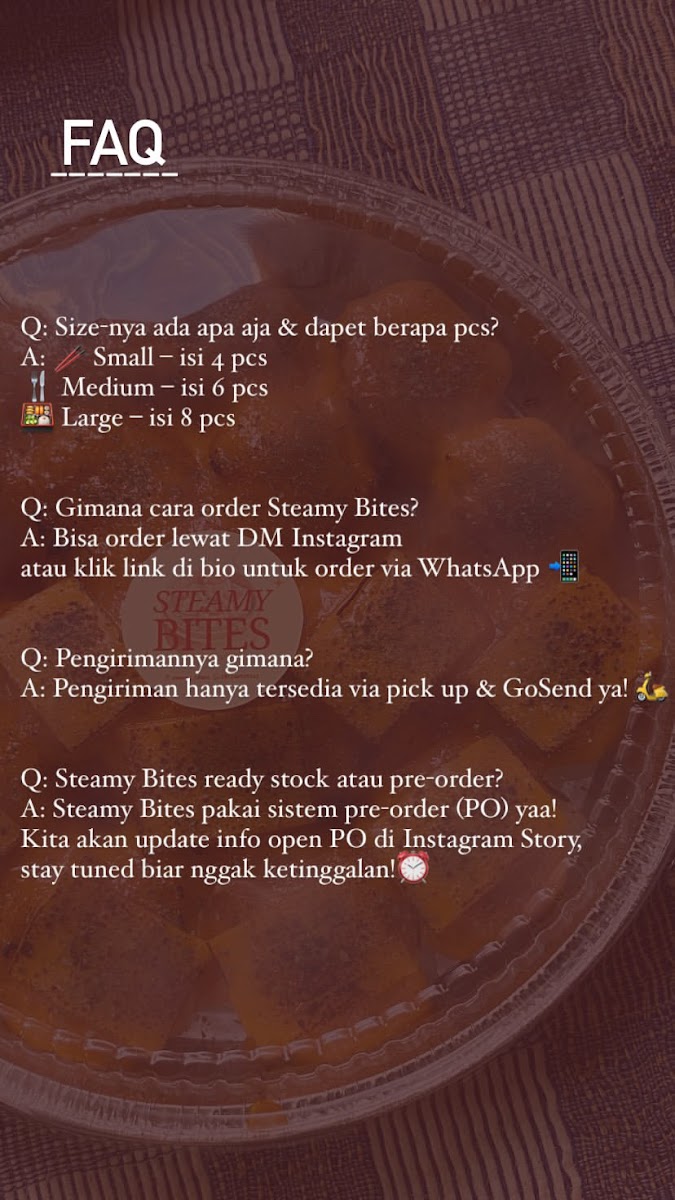 Steamy Bites House Photo Menu 3