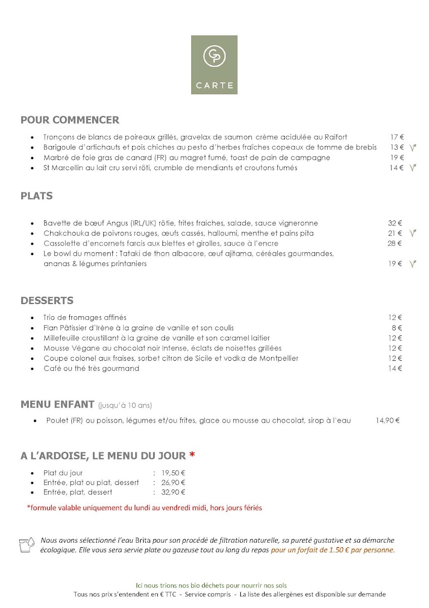 Le Domaine Du Grand Puy Photo Menu 2