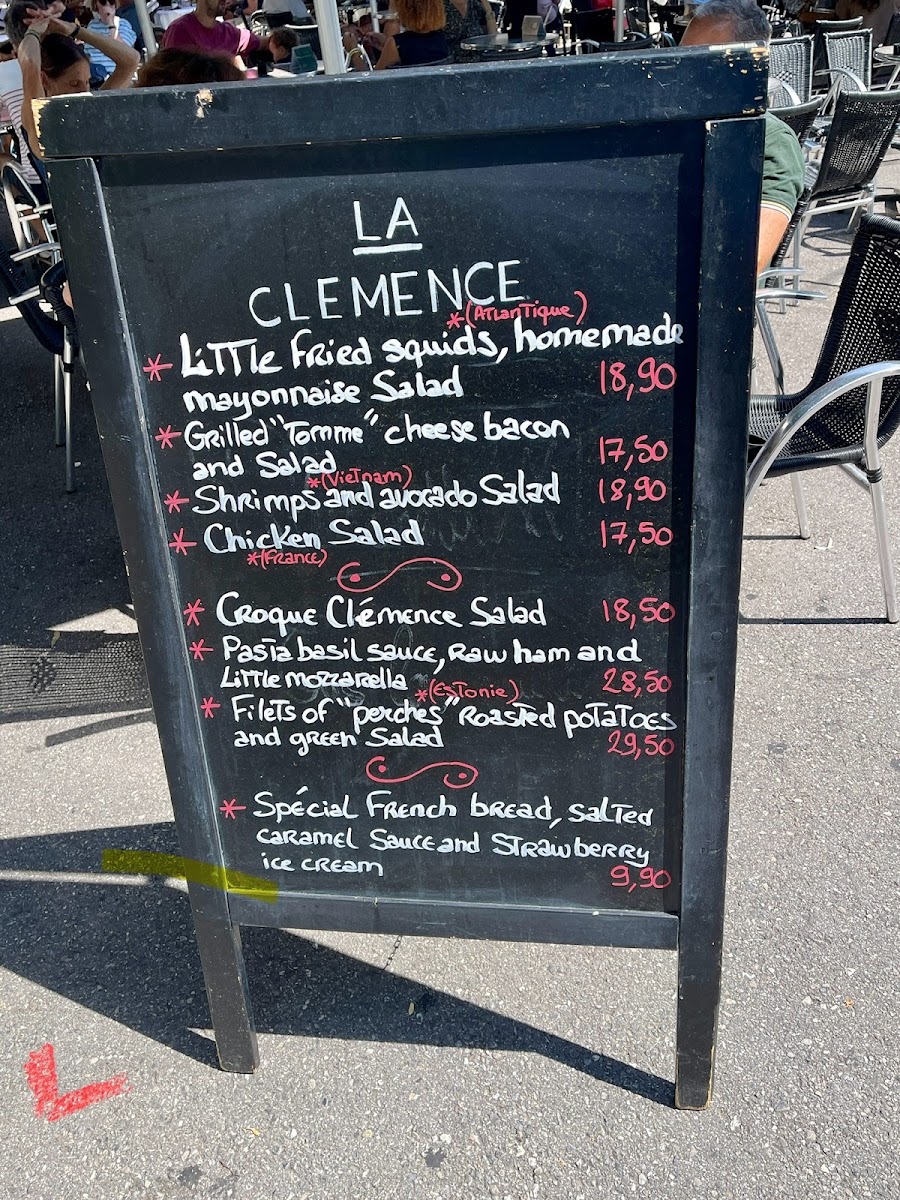 Café La Clémence Photo Menu 2
