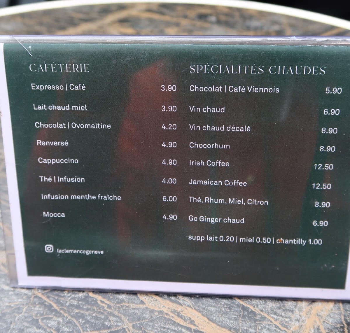 Café La Clémence Photo Menu 3