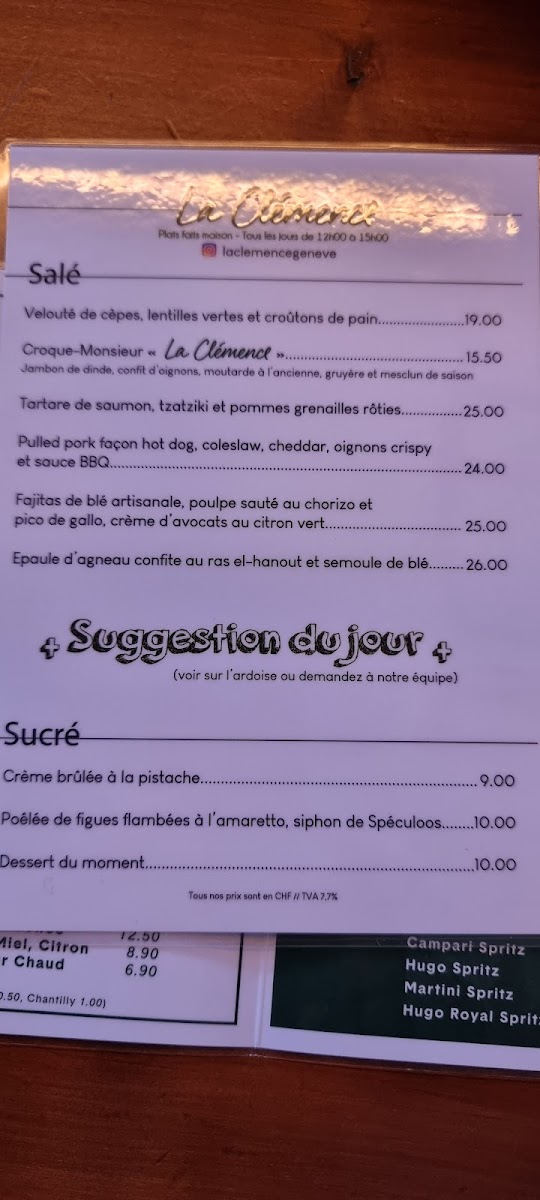 Café La Clémence Photo Menu 9