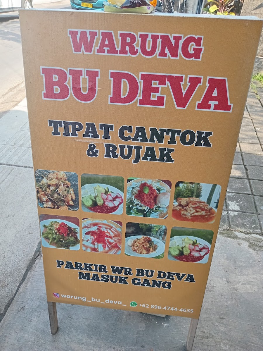 Warung Bu Deva ( Rujak & Tipat Cantok) Photo Menu 2