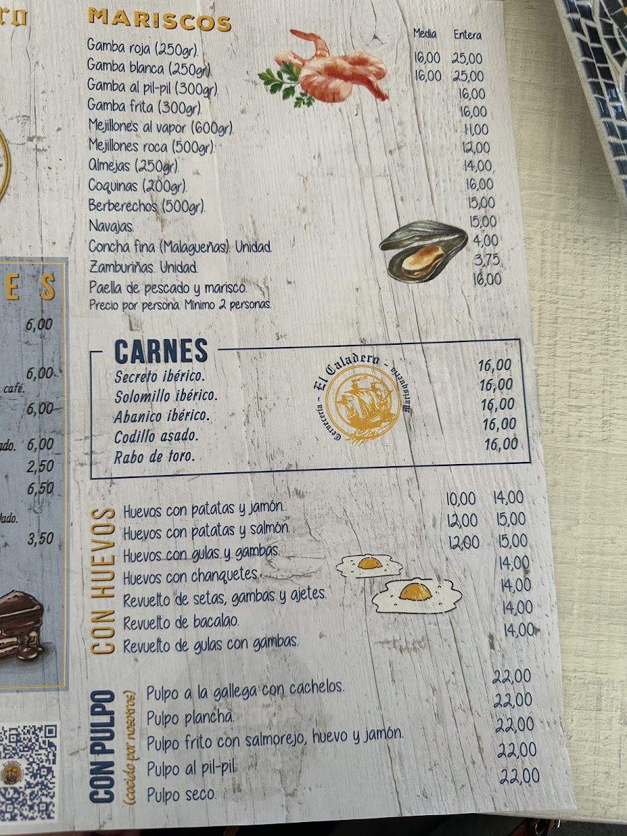 El Caladero Photo Menu 5