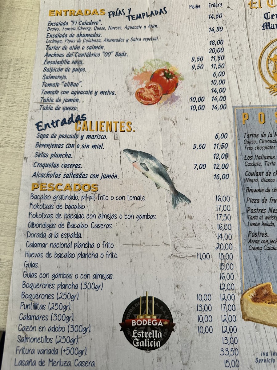 El Caladero Photo Menu 6