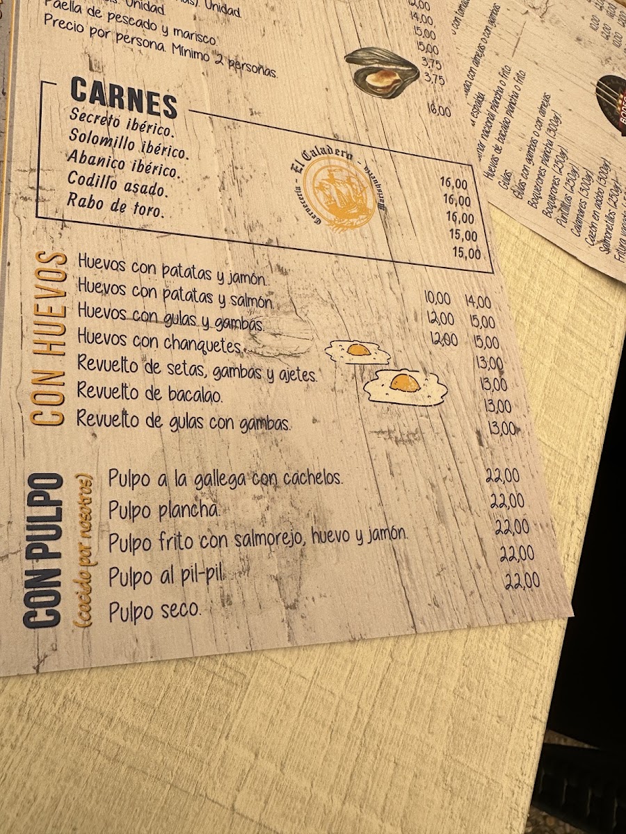 El Caladero Photo Menu 9