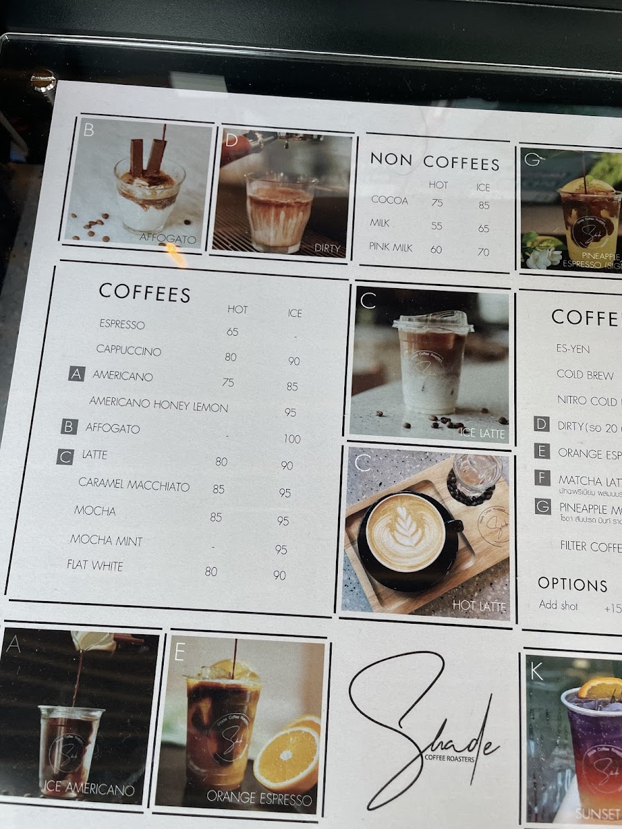 Shade coffee roasters Photo Menu 10