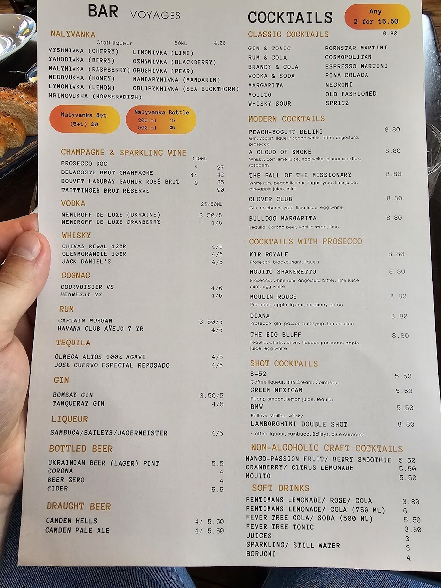 SHO Ukrainian Restaurant Photo Menu 4