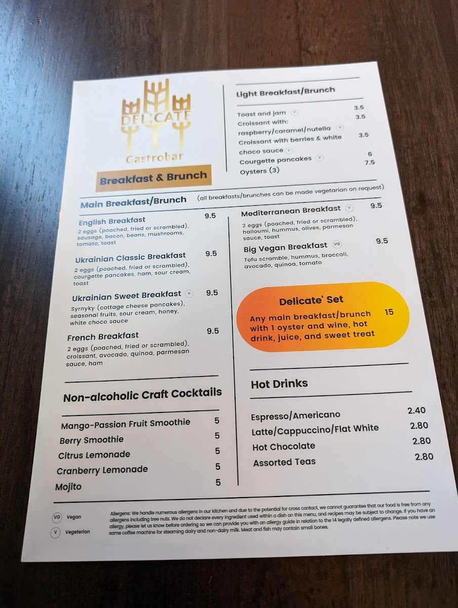 SHO Ukrainian Restaurant Photo Menu 7