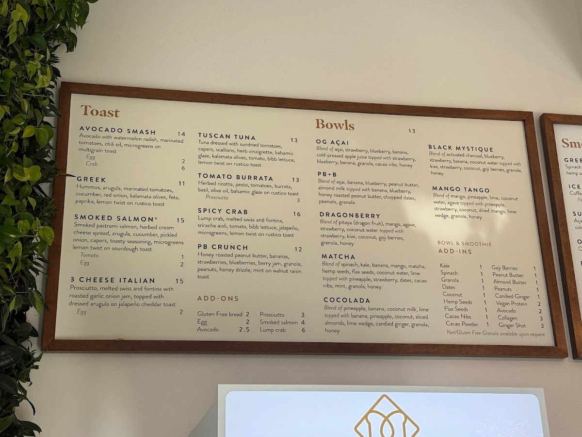 Toastique Photo Menu 1