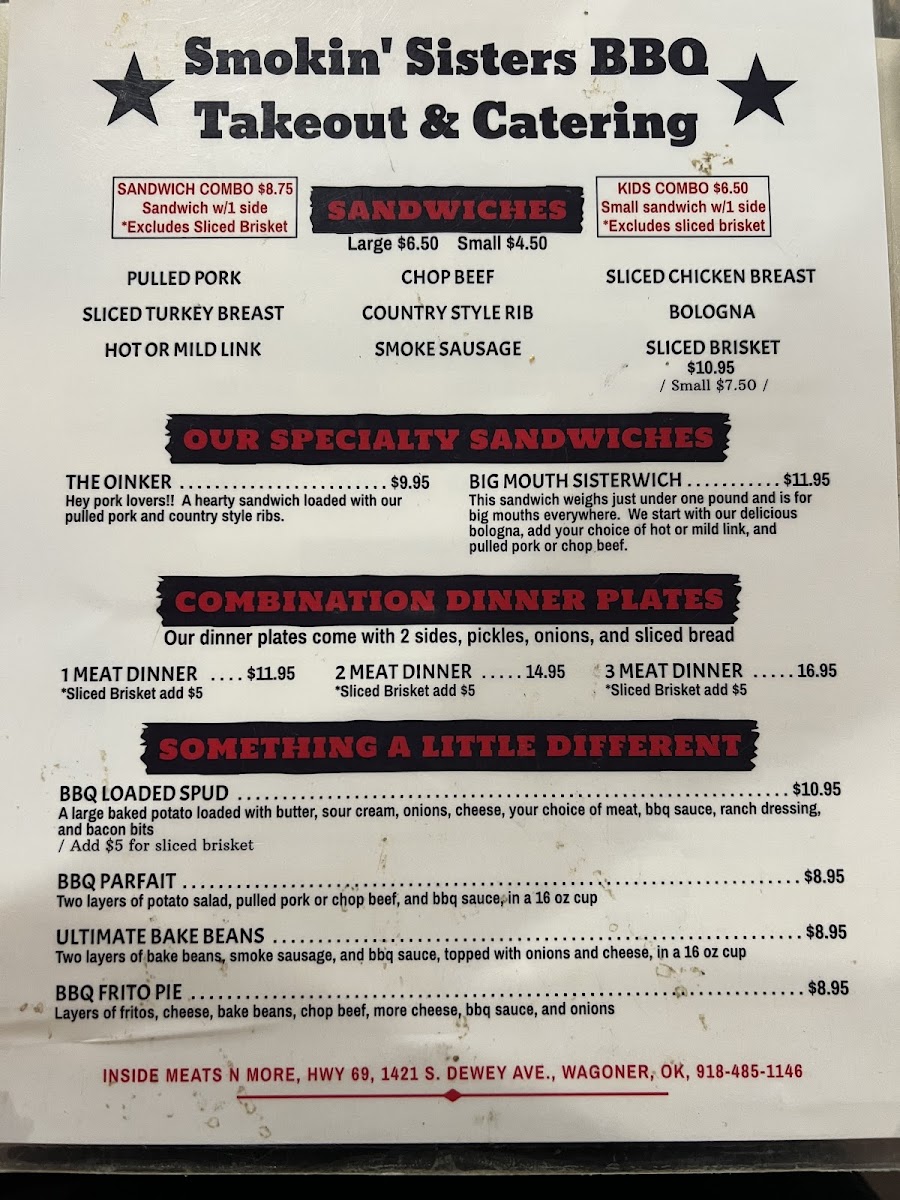 Smokin' Sisters BBQ and Catering To Go Photo Menu 2