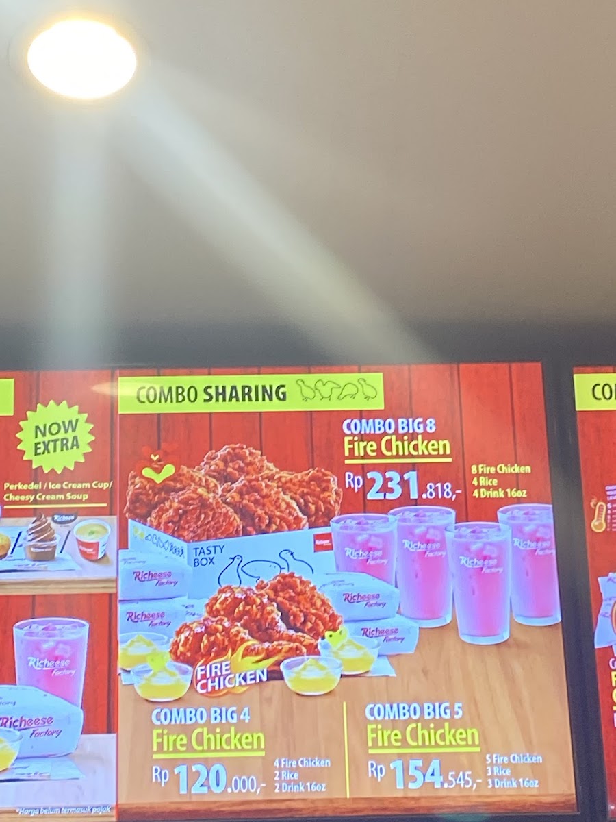 Richeese Factory Wiyung Photo Menu 2